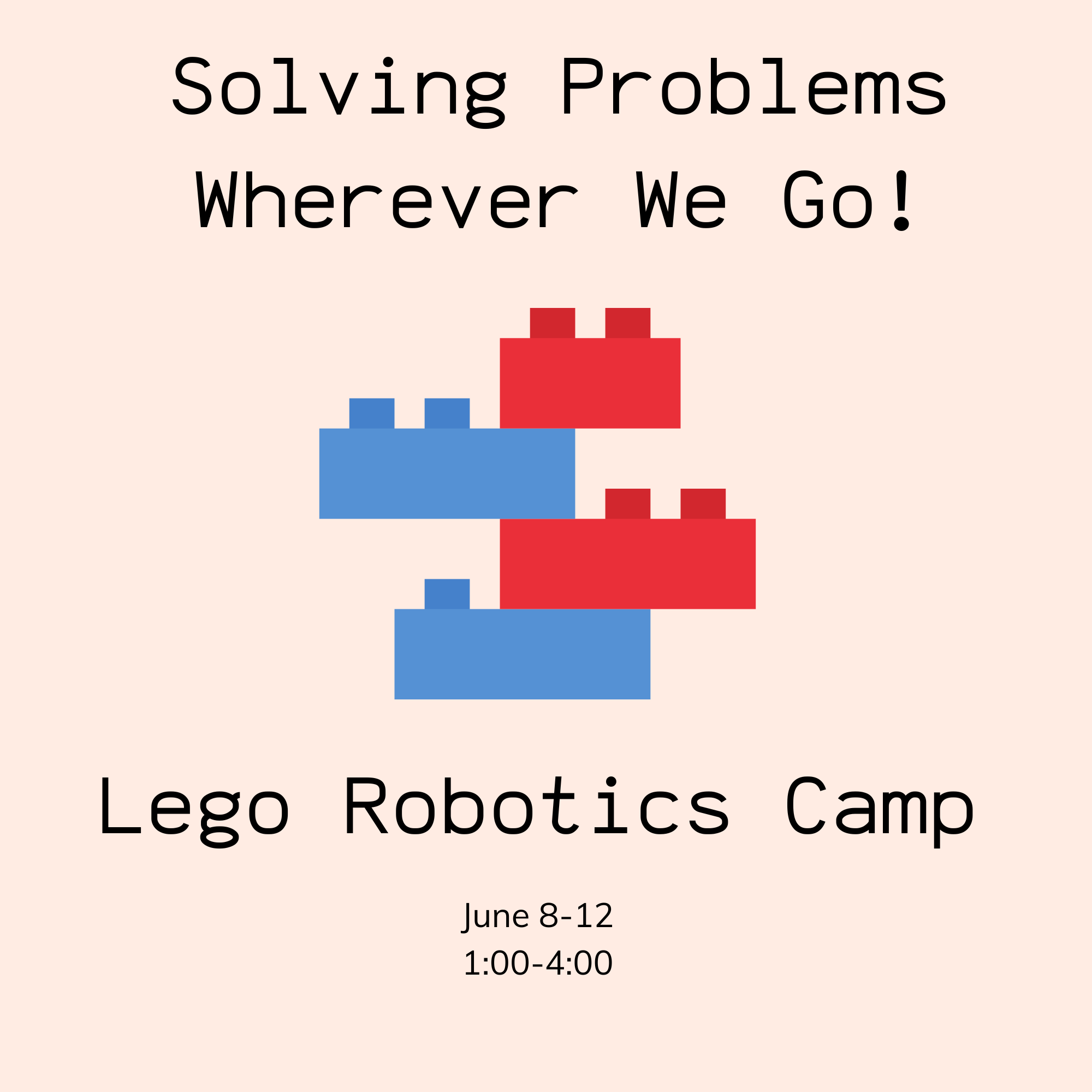 Lego Robotics June 8-12 1:00-4:00
