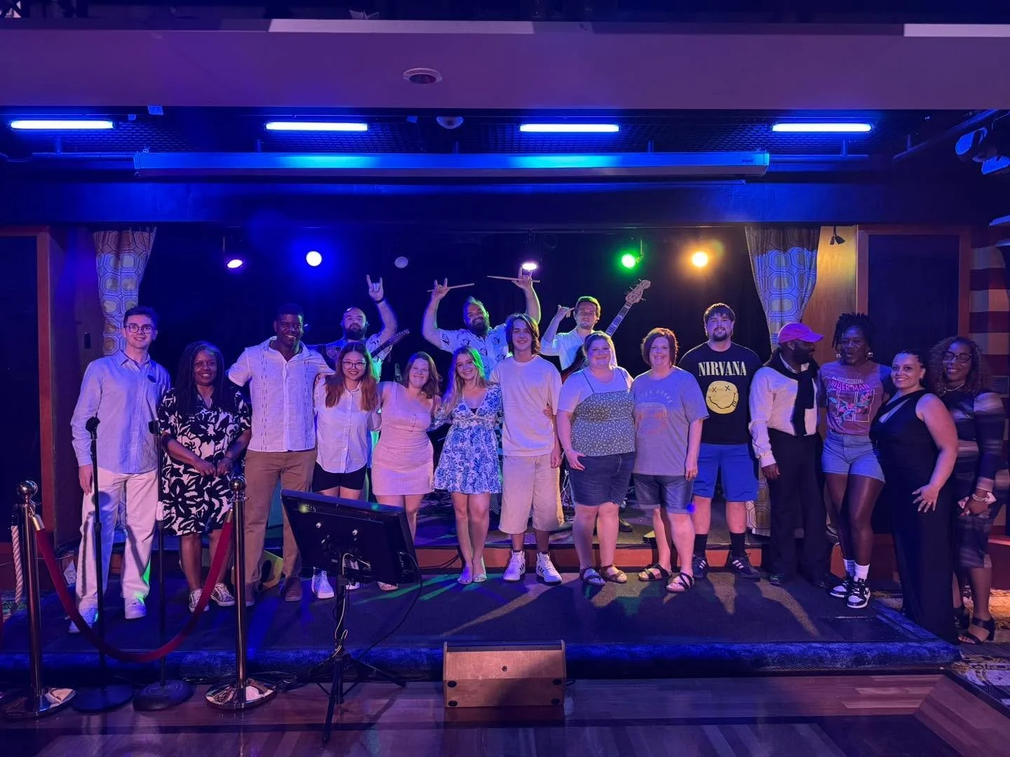 Final set vibes 🚢🎸 
We are closing it out on Independence of the Seas with our last set on board. This photo is from our final session of Rock-A-Rokie from last night&rsquo;s shows &mdash; and somehow it marked the 91st RAR since launching RAR 2.0 