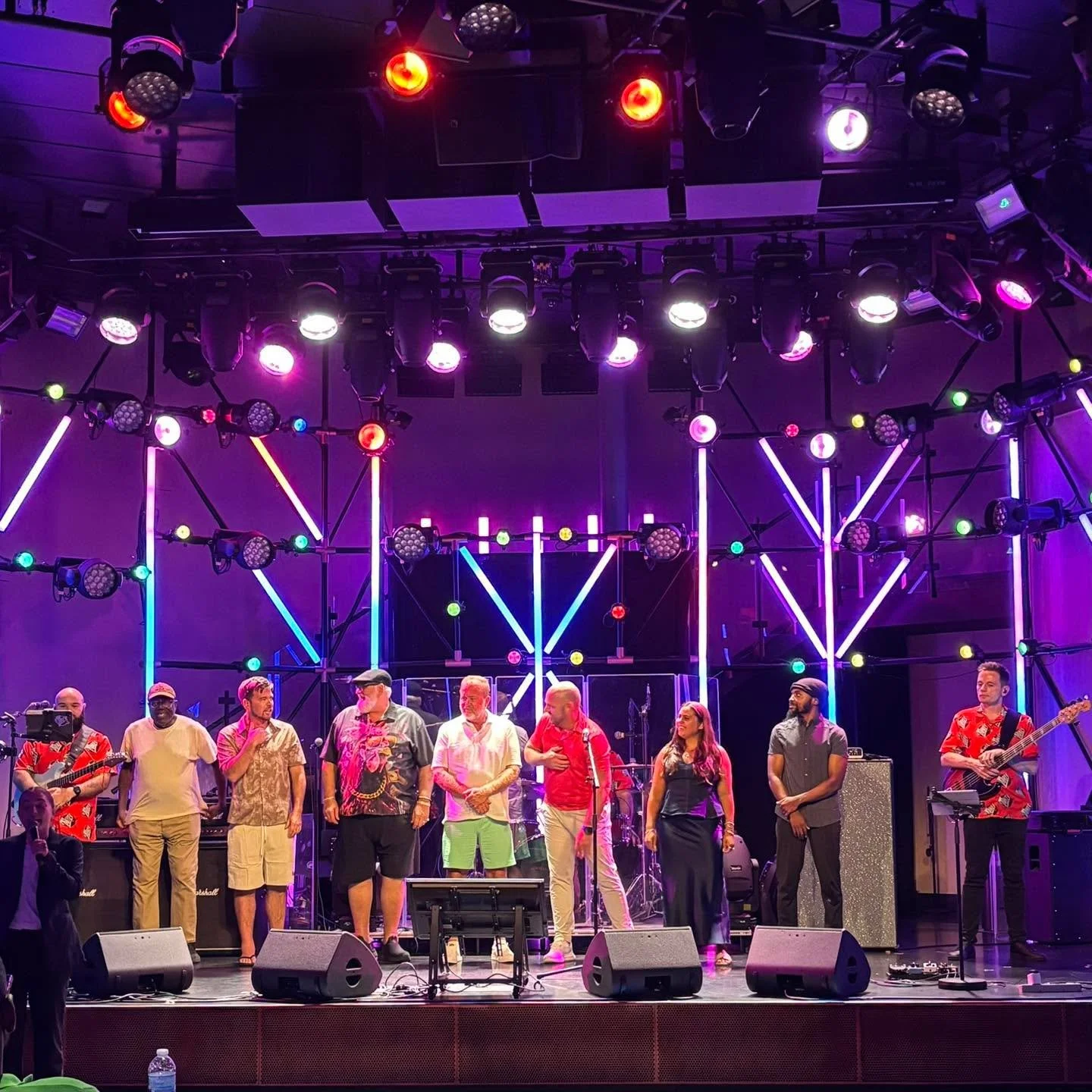 We&rsquo;re starting Cruise Number Four today and this contract is absolutely flying by 🚢✨
Here&rsquo;s a photo from last night&rsquo;s Karaoke Superstar competition &mdash; that was event number 97 and these guys brought their all! 👀👑
Just 3 more