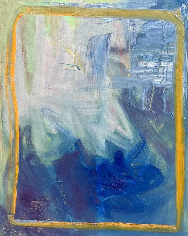 Blue Confined, 2022, 
Oil on Canvas, 
0 x 0 in.