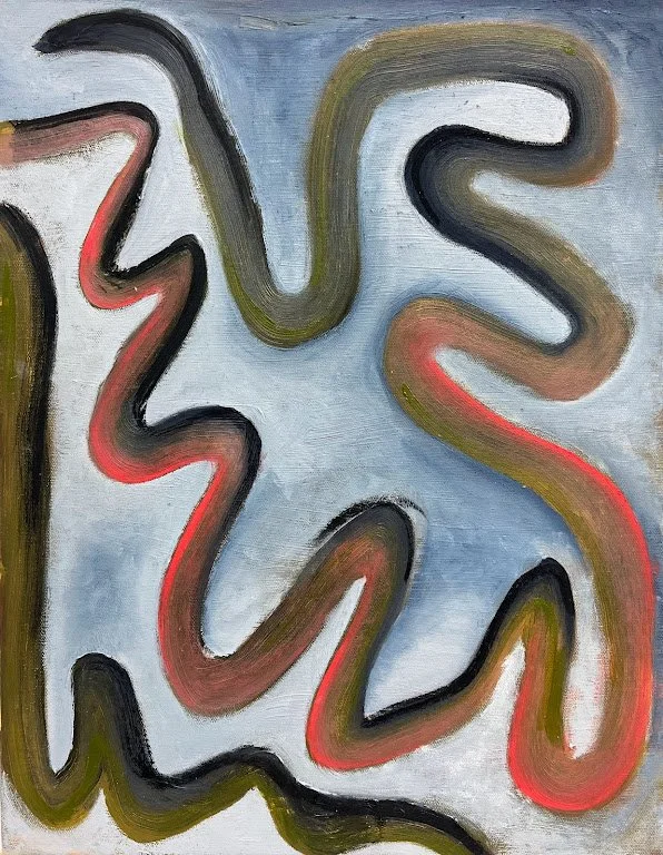 This Squiggle is Scary, 2022, 
Oil on Canvas, 
0 x 0 in.