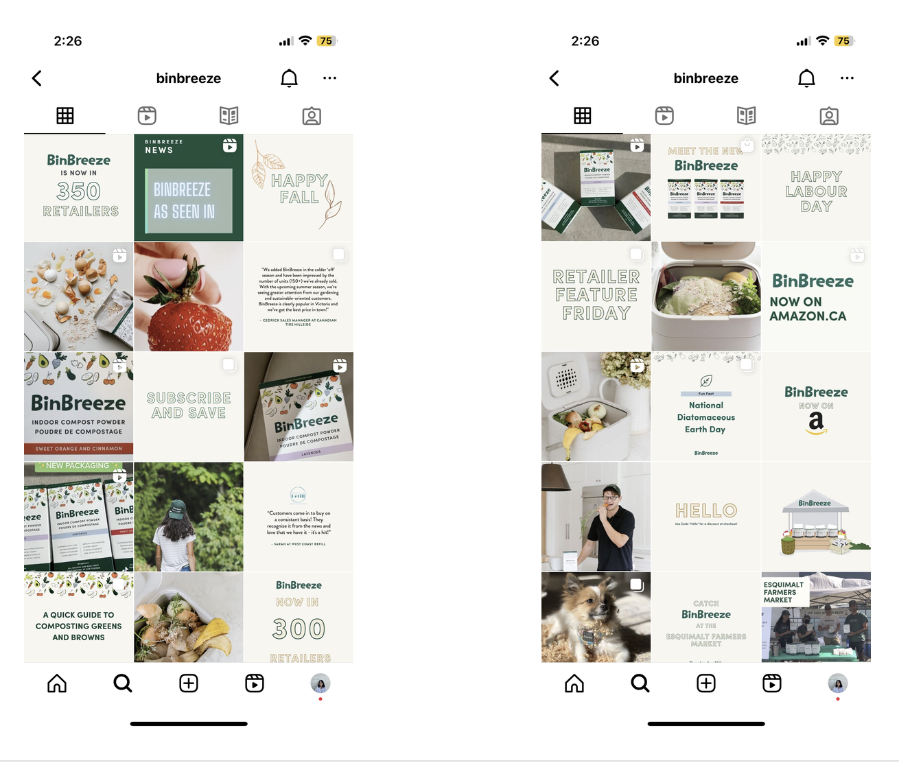 Binbreeze instagram feed
