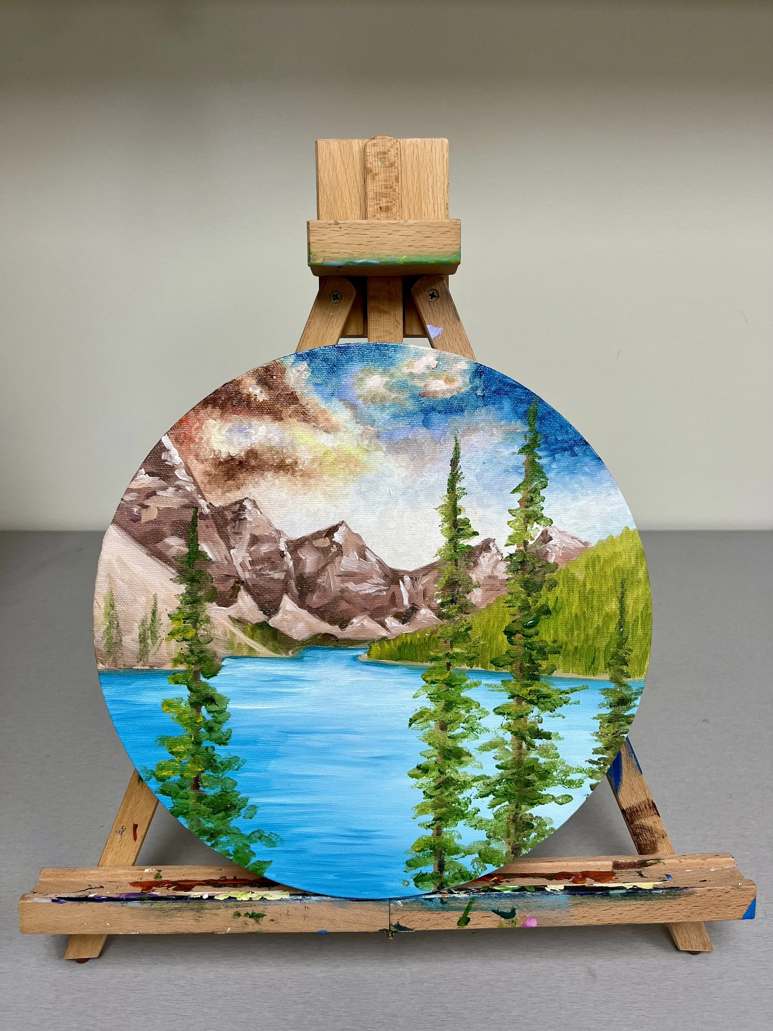 Oil Painting Class "Landscape with mountains". Sunday, December 13, 12:00-3:00pm