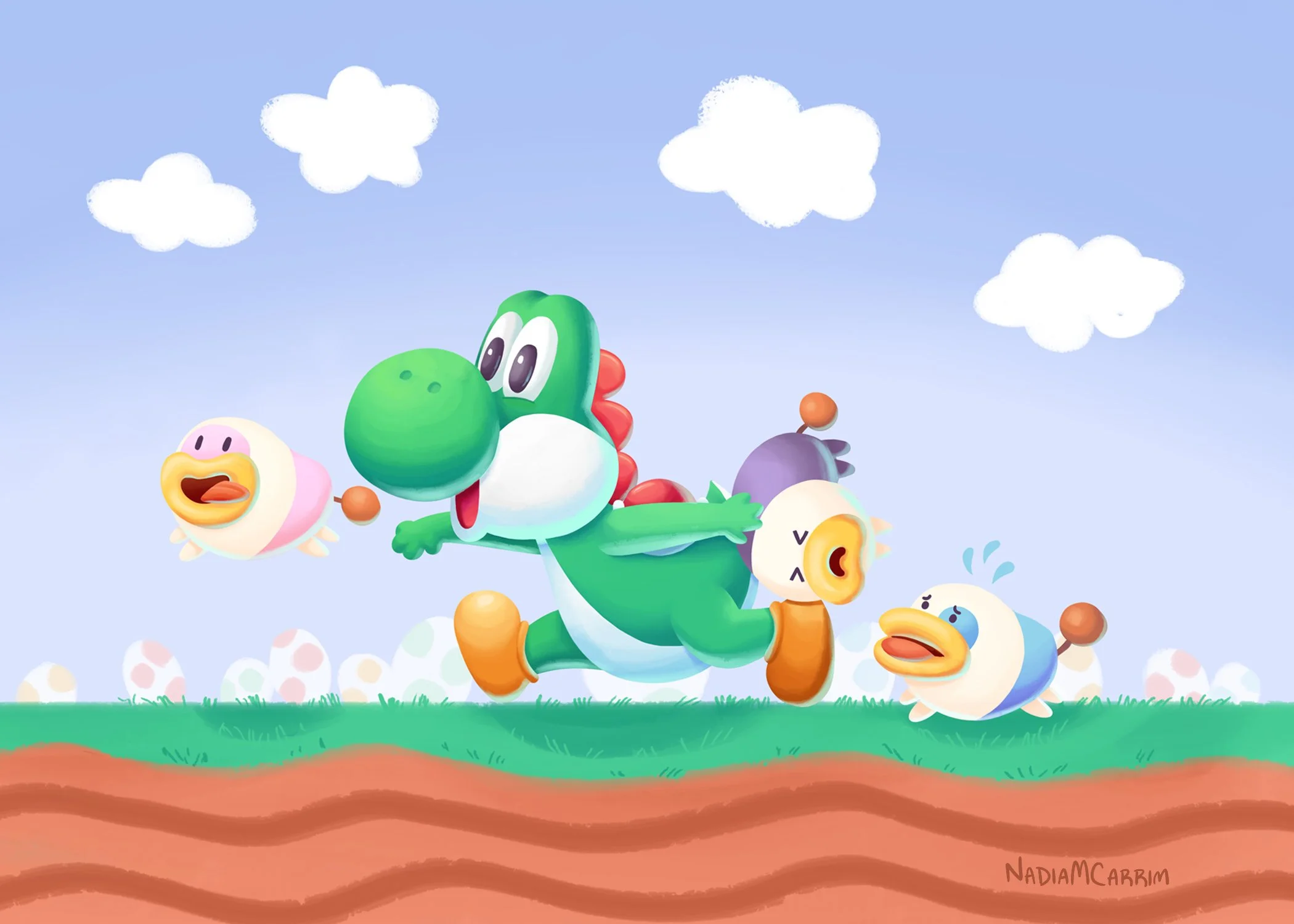 YoshiandPoochyPup_5x7_NoBorder.jpg