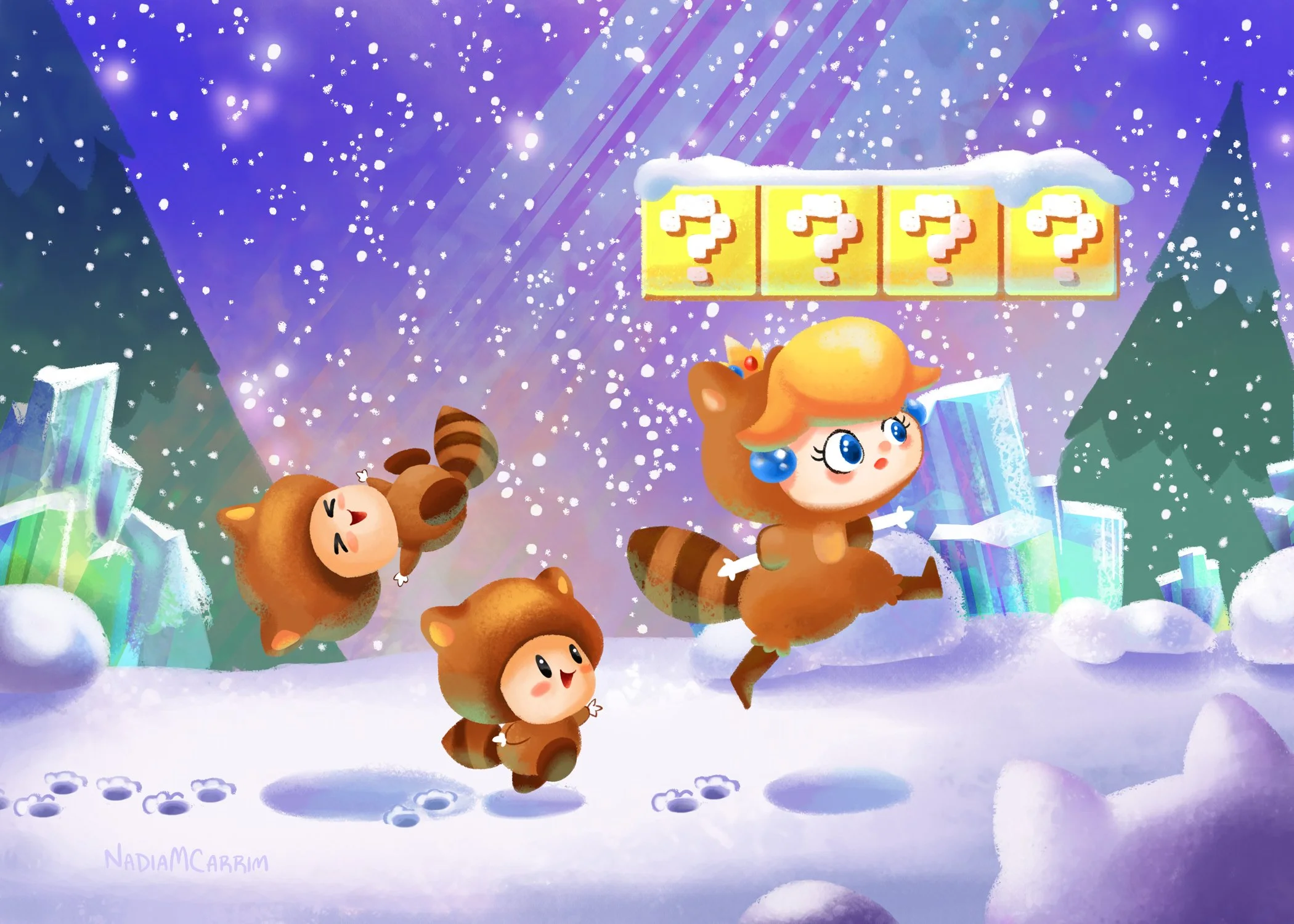 PeachandRaccoonToads_5x7_NoBorder.jpg