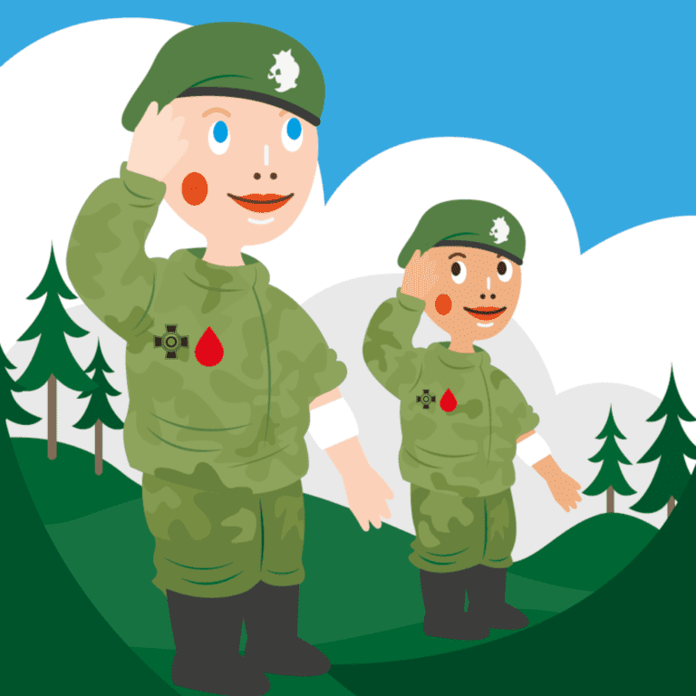 Reserviläinen ei luovuta - paitsi verta