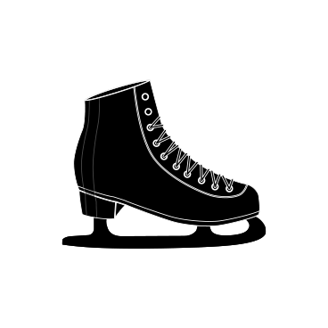 Line drawing of a vintage lace-up boot.