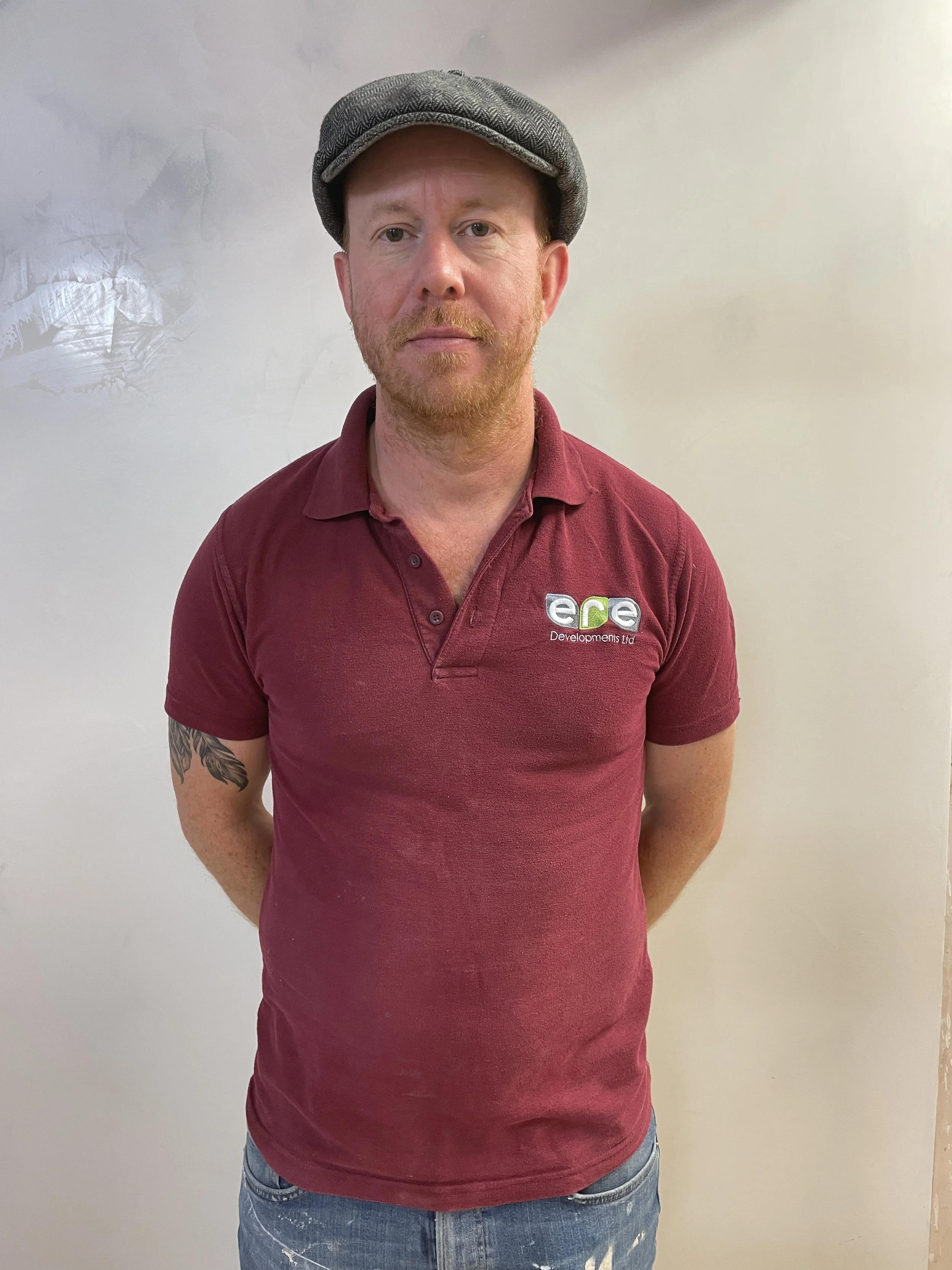 A picture of Rob Groom, a plasterer for ERE Developments Kitchens & Bathrooms