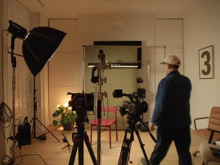 Lighting interviews last week with the help of @rosco_creative &amp; @mckinney.dan