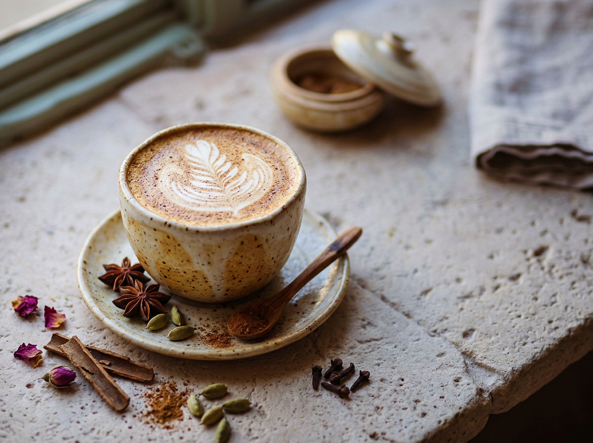 Discover the Magic of Homemade Chai Latte at Karma Café Oia, Santorini