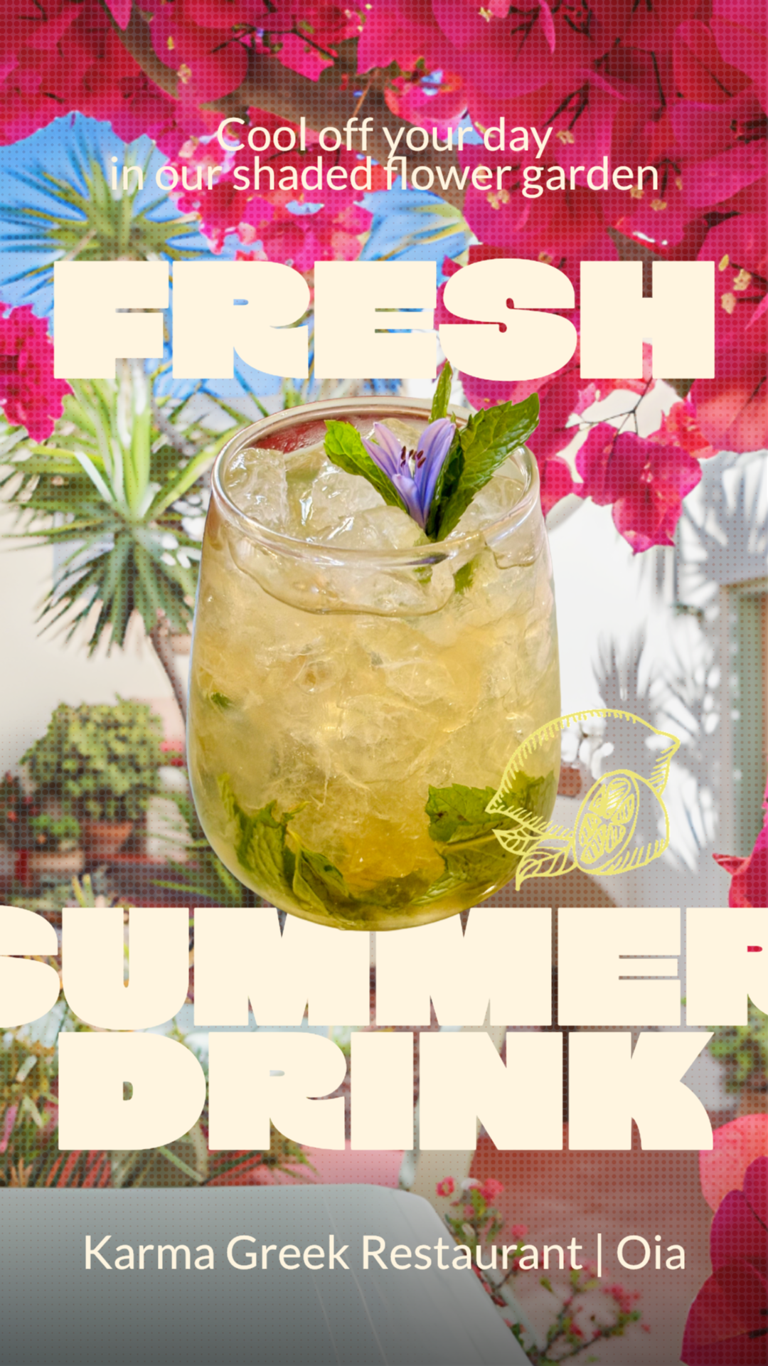 It’s hot outside—cool down with a refreshing cocktail at Karma! 🍹☀️

Our cocktails are infused with locally sourced, fresh fruits and made with only natural flavors—no artificial additives, ever. Every sip is fresh, vibrant, and delicious. 🌿🍓🍋

C