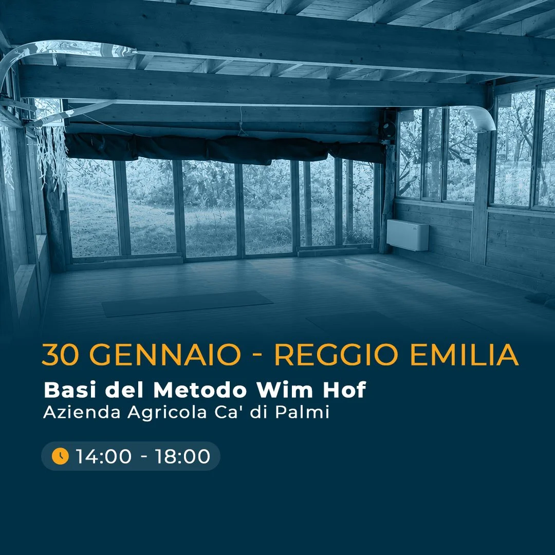 Basi del metodo Wim Hof - 30 Gennaio 2027 Reggio Emilia
