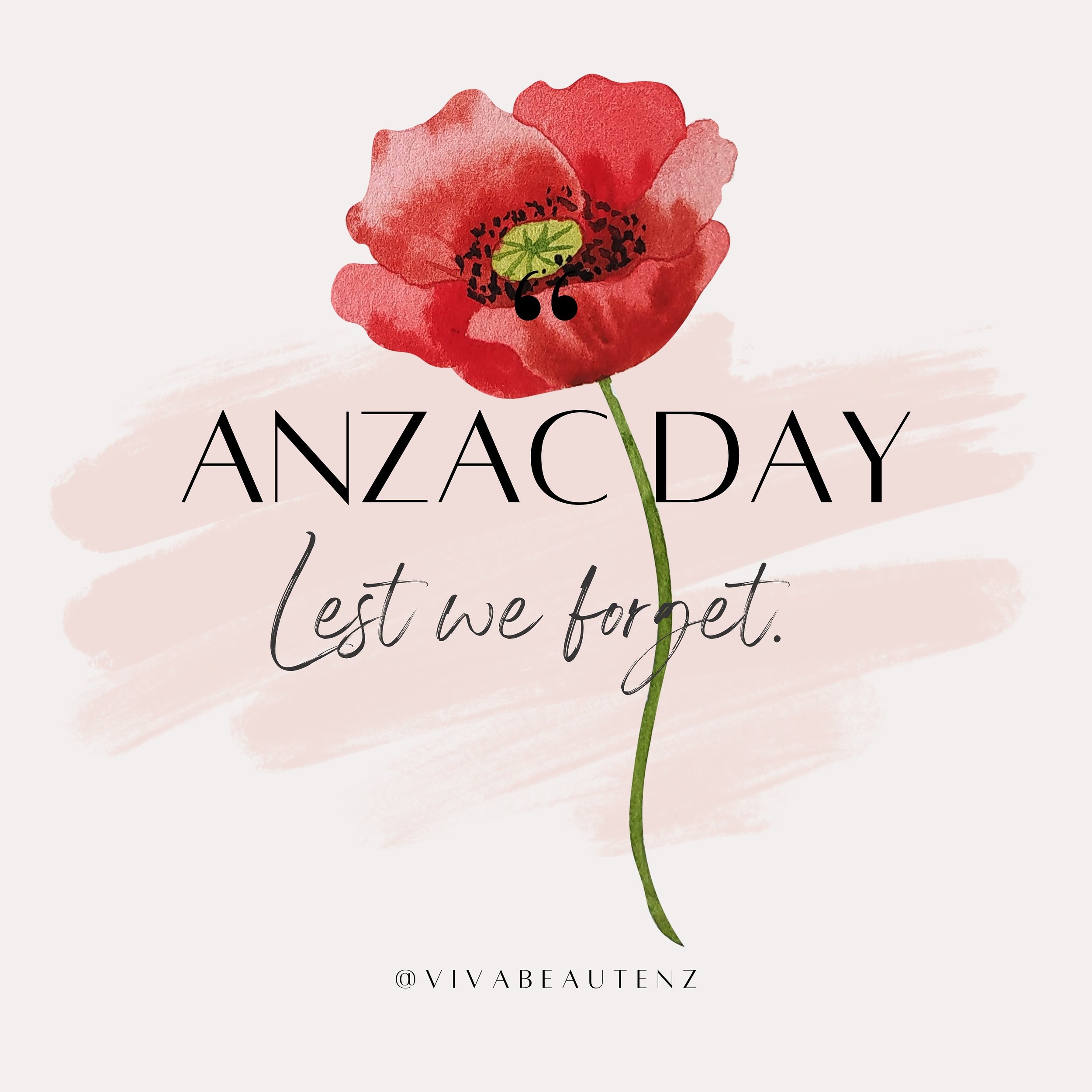 On this ANZAC Day, we pause to remember and pay tribute to the courage and selflessness of those who served and continue to serve. Let us cherish the freedom they fought so valiantly to protect. Lest we forget. 🇳🇿🌺

Please note that our clinics ar