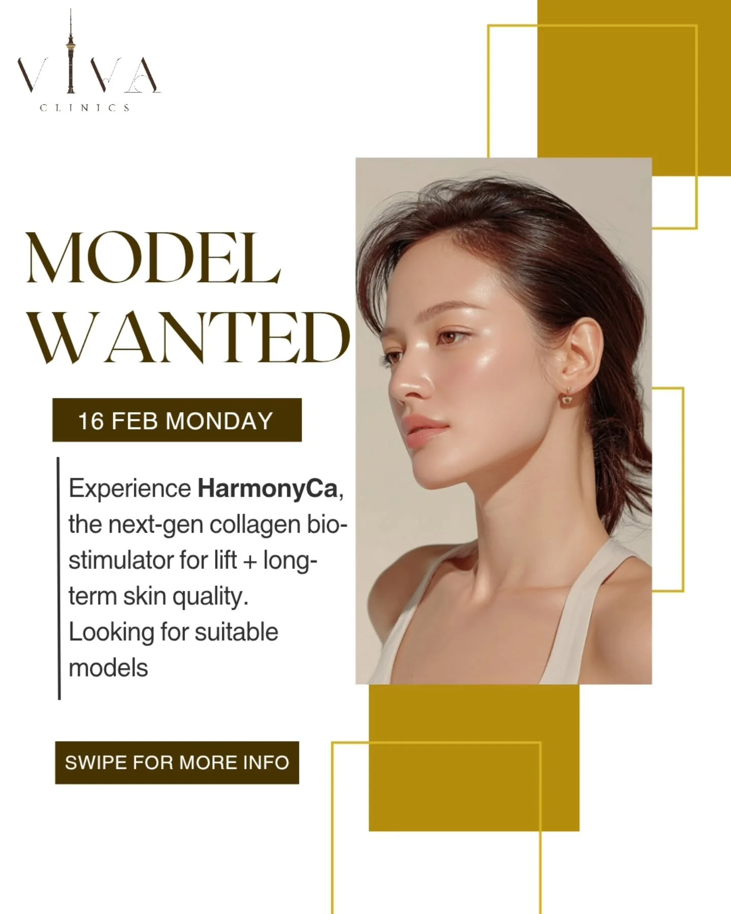 ❗️❗️ ATTENTION ❗️❗️
HarmonyCa&reg; Models Wanted

We&rsquo;re looking for suitable models for HarmonyCa&reg; collagen biostimulator treatments at our Dominion Road, Auckland clinic, THIS 16TH FEB MONDAY.
A unique opportunity to receive an advanced in