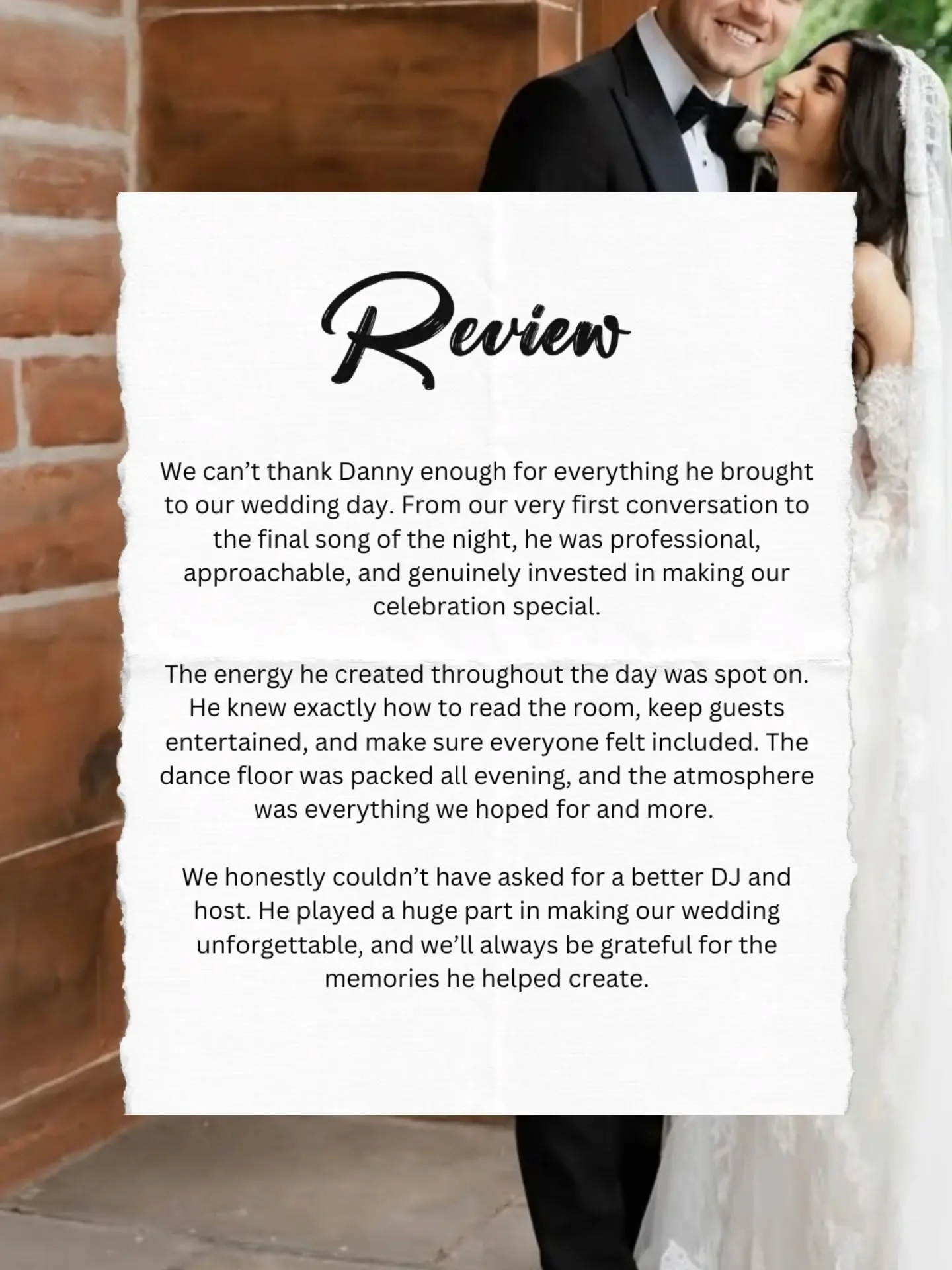 Kind words from Mr and Mrs Wilson &hearts;️