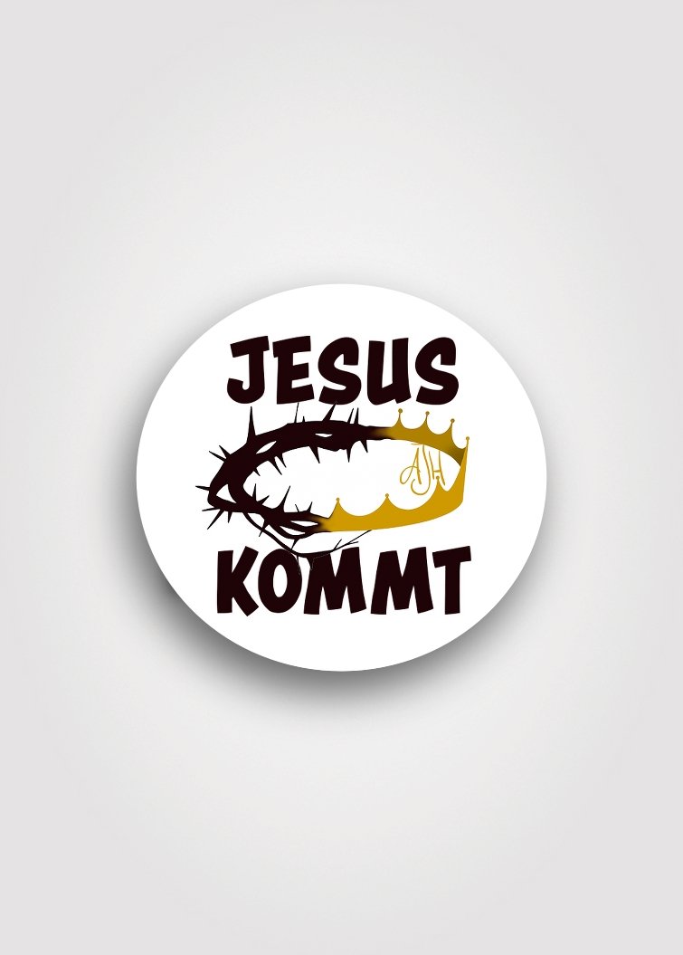 Aufkleber "Jesus kommt"