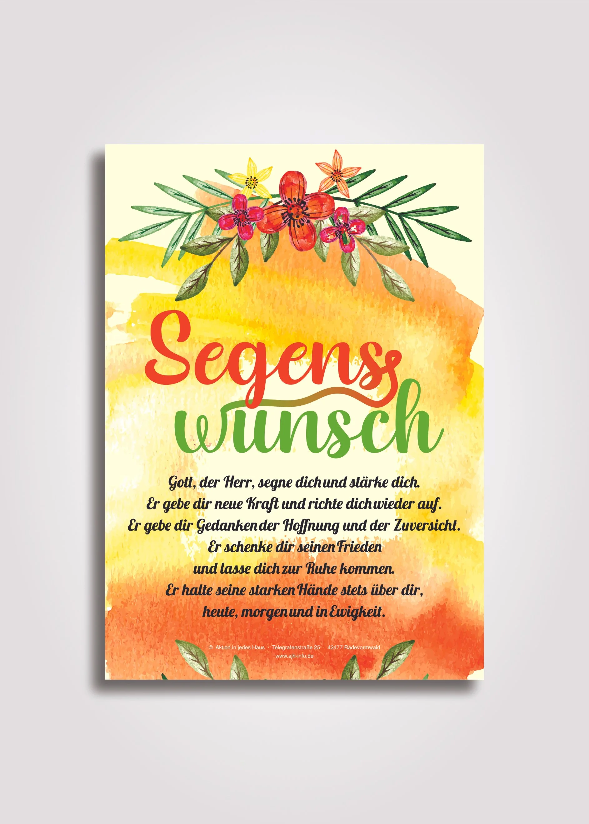 Segenswunsch (Poster)