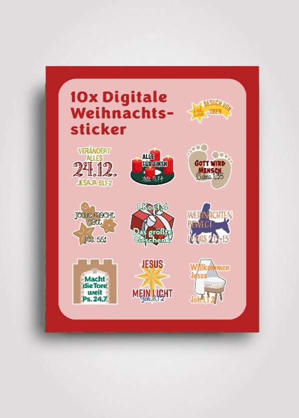 Socialmedia-Weihnachtssticker