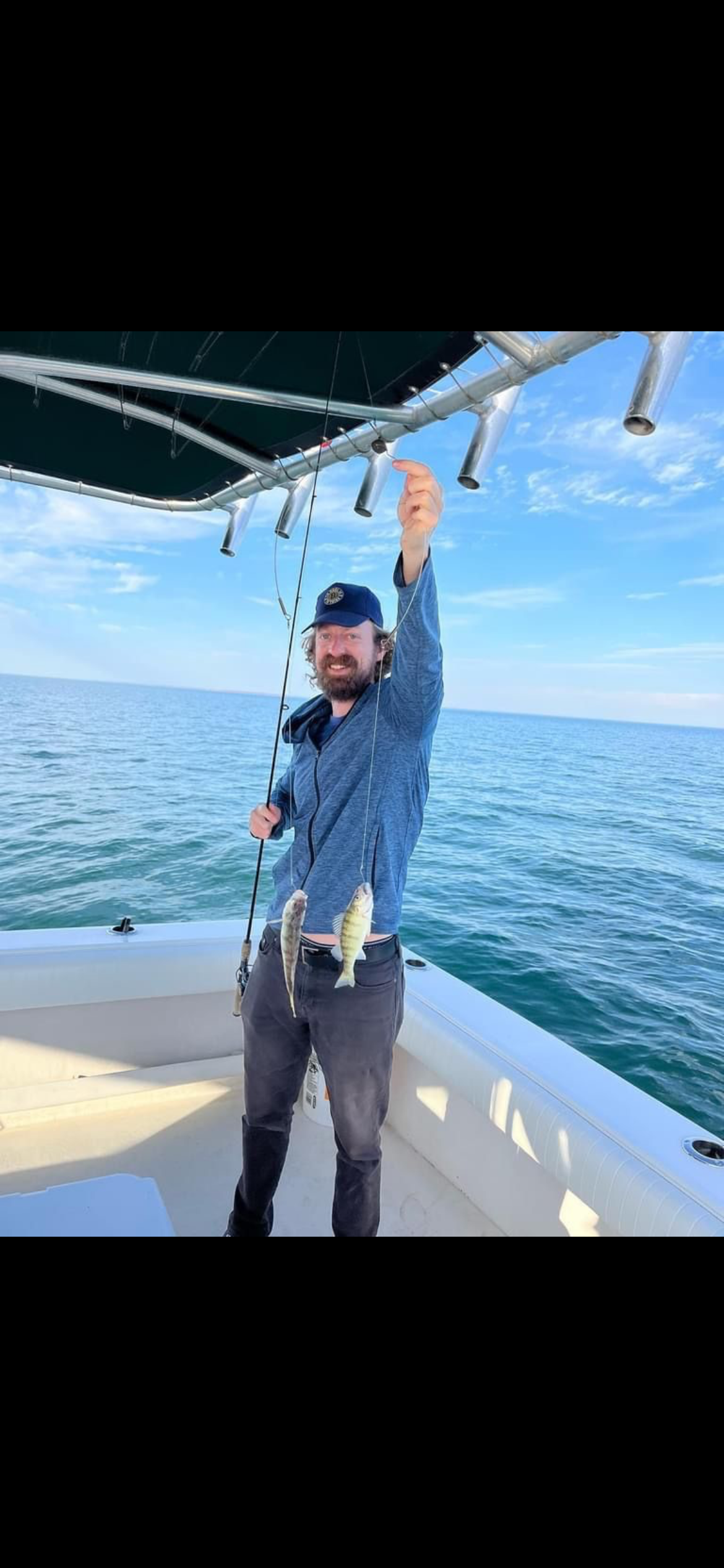 Perch fishing trip on Lake Erie