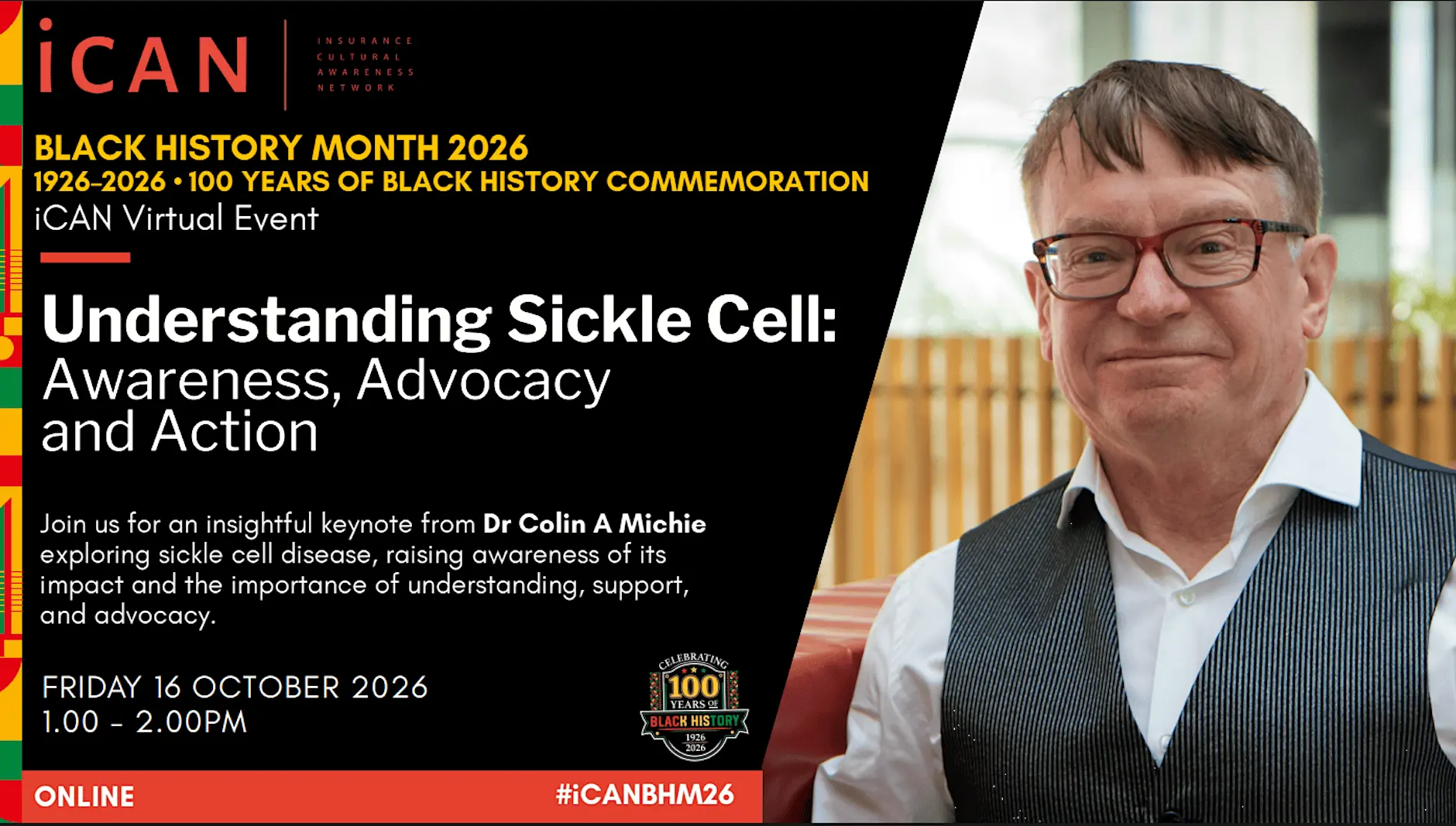 iCAN Wellbeing Webinar - BHM 2026 - Understanding Sickle Cell