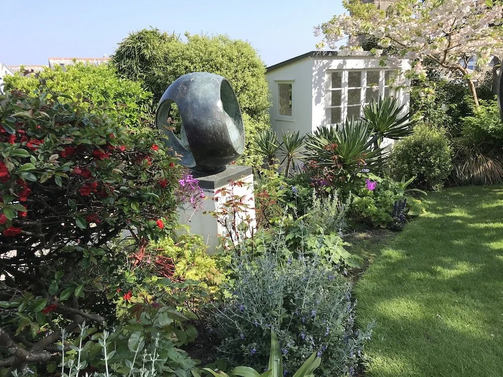 Hepworth garden St Ives with Japanese quince