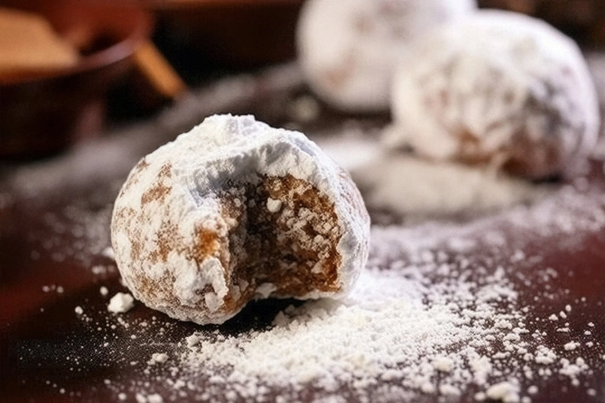 Walnut Bourbon Snowballs