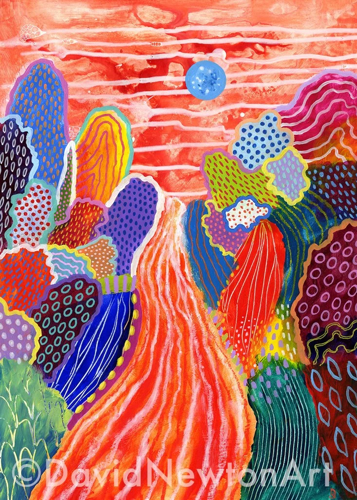 Floating World: Red River (27cmX38cm)