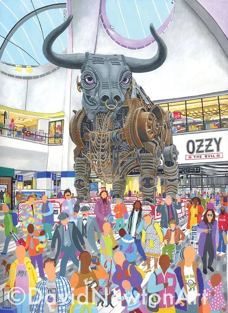 Ozzy The Bull: Colossus of Birmingham (45cmX60cm)