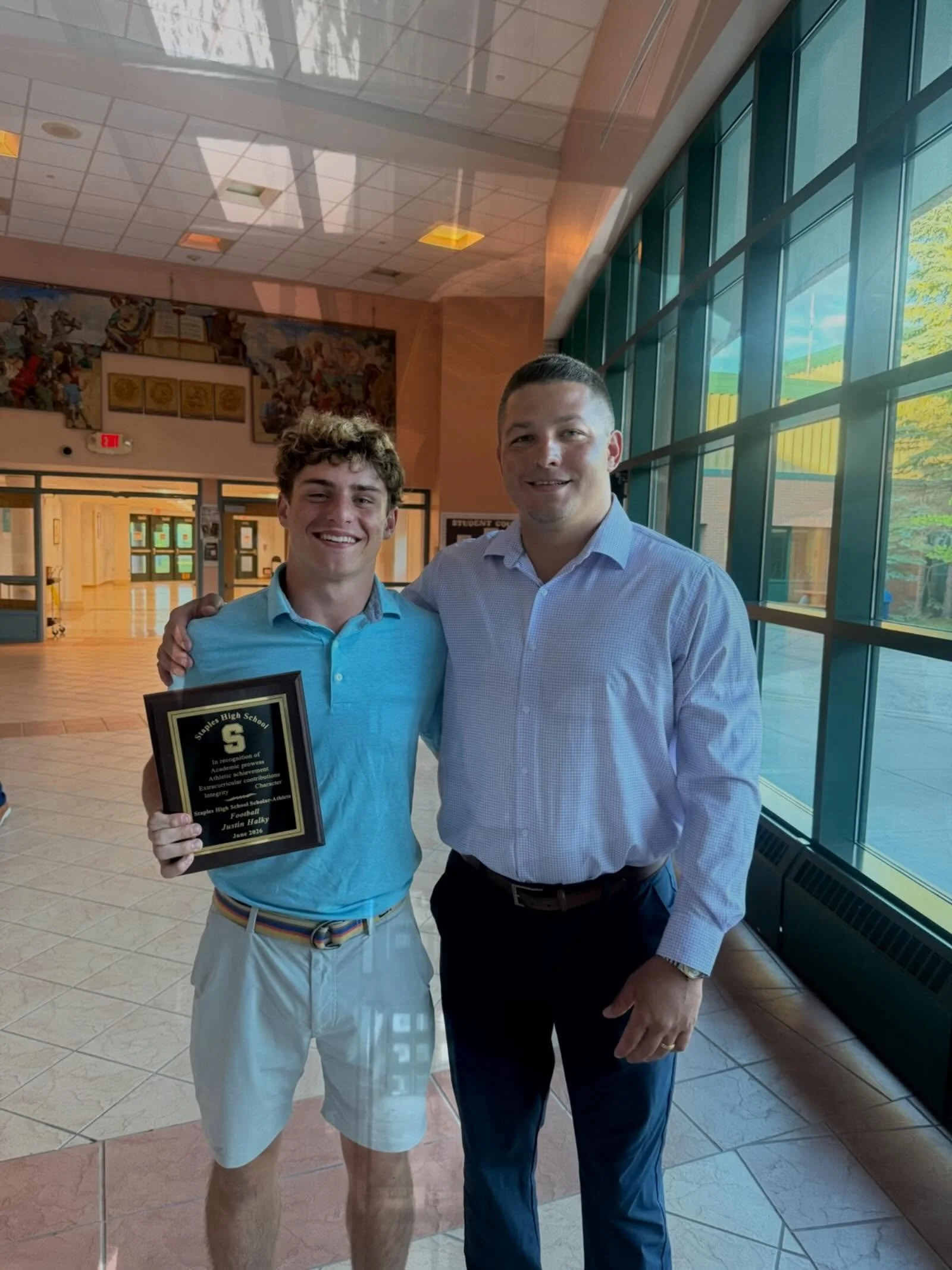 Justin Halky with Coach Milne at the Staples Scholar Athlete Dinner!! Congrats Justin - go crush it at Williams!!

GO WRECKERS!!