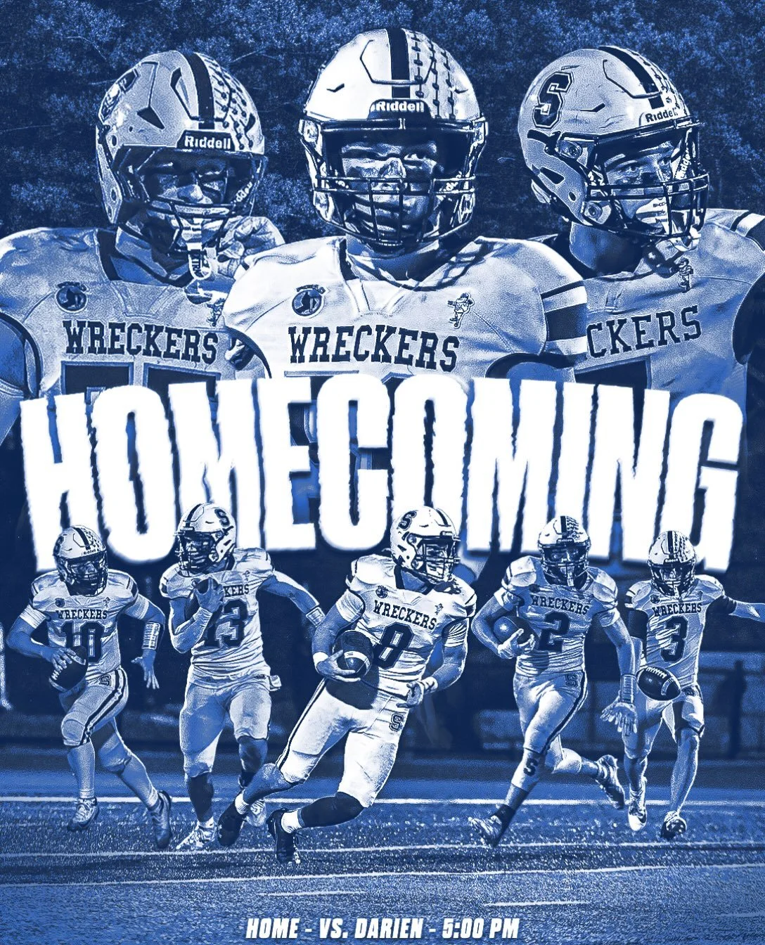 GAME DAY
*GAME TIME CHANGED TO 5 PM*

🏈 vs Darien Blue Wave
🕰️ 5 PM
🏟️ Staples Stadium, Paul Lane Field
🎉 Homecoming 2026
📻 90.3 FM WWPT
📺 Staples Football YouTube 

GO WRECKERS!!