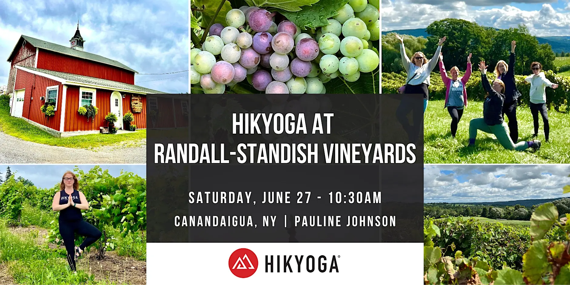 Hikyoga at Randall-Standish Vineyards with Pauline