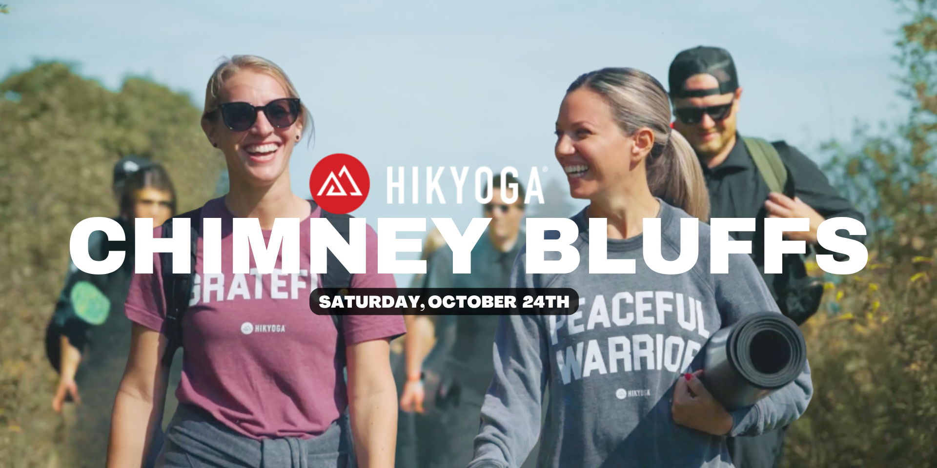 Fall Hikyoga at Chimney Bluffs State Park with Nicole