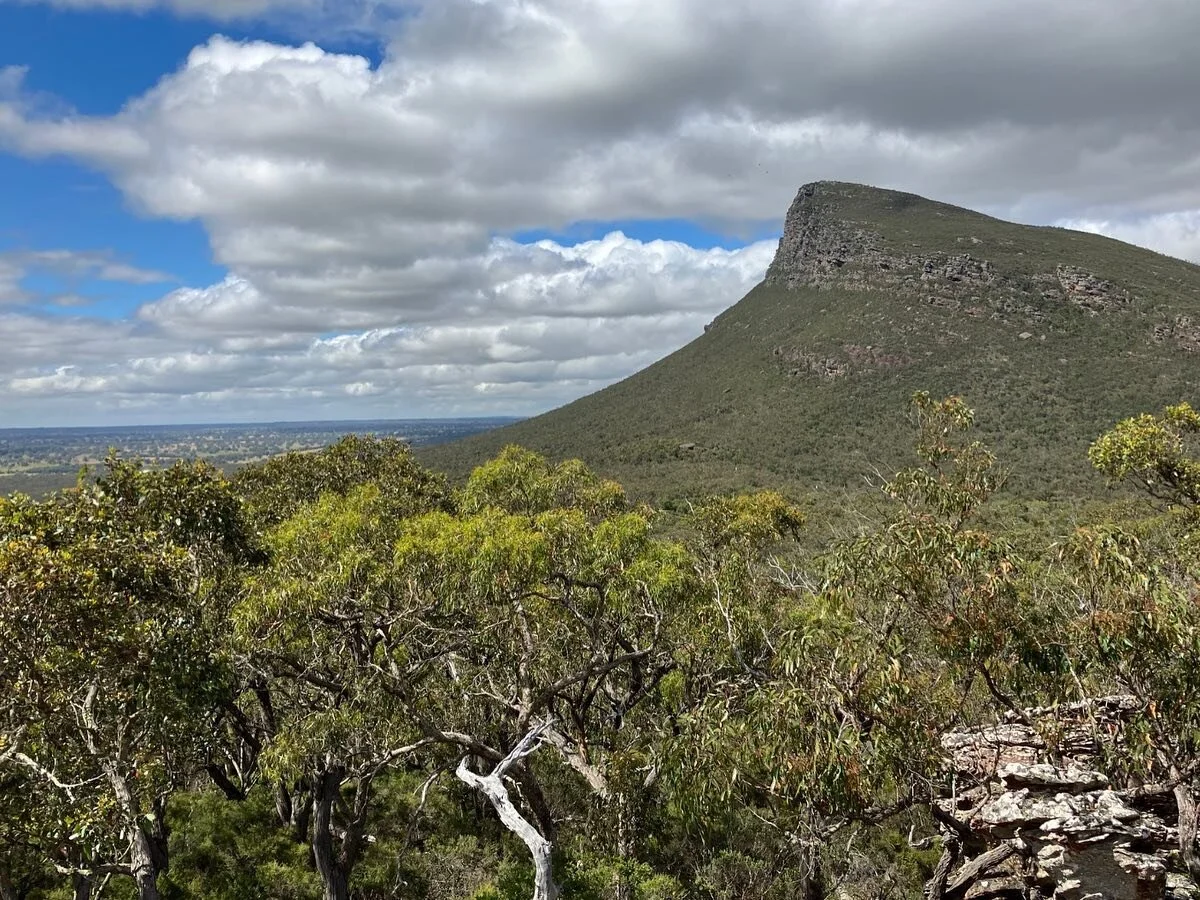 H o m e s i c k / from seeing these photos from The Grampians in Victoria, Australia, where my roving reporter (Dad) is on a hike checking out the new Grampians Peaks Trail. I grew up on a farm just 20 minutes away from this mountain range and in all