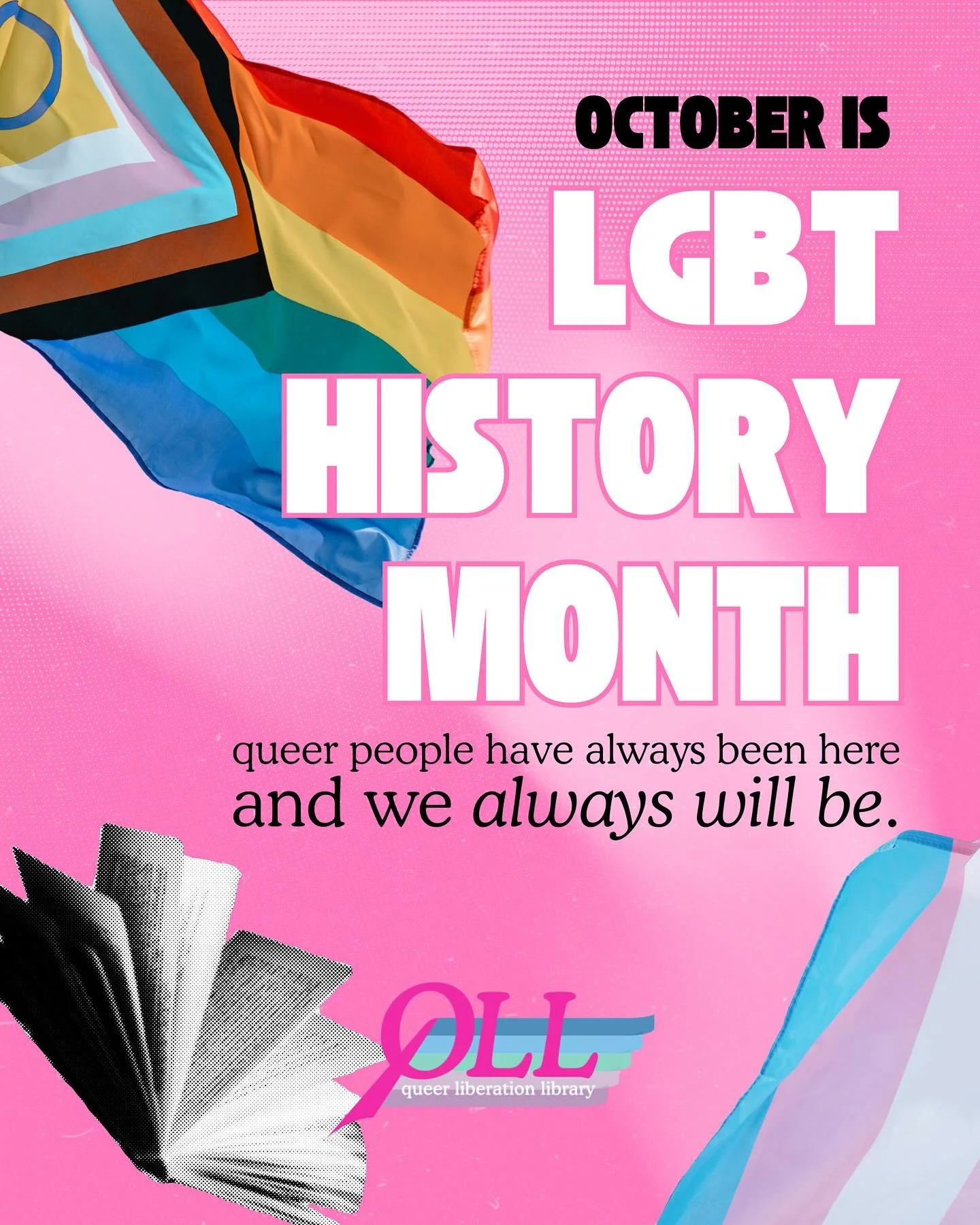 Happy LGBTQ History Month! It&rsquo;s our time! 🏳️&zwj;🌈🏳️&zwj;⚧️📚

October is our month to remember, reflect, and celebrate the history of the queer community. Queer people have been part of the fabric of humanity and culture since the dawn of t