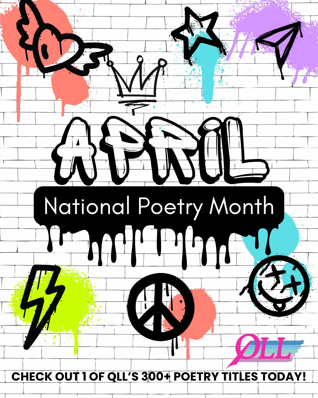 Love poems, rage poems, poems that make you cry, scream, or spit out your tea.

April is National Poetry Month and our library is packed FULL of queer poetry books (over 300 to be exact)! We've curated a list to help you jump into all the queer poetr