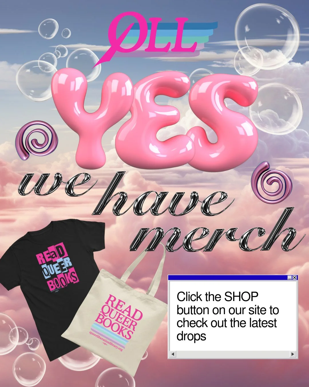 &ldquo;OMQ you have merch now?&rdquo;

Now? Babe, the merch has BEEN here! 📚💋

Go cop your faves now before they're gone! Link in bio.