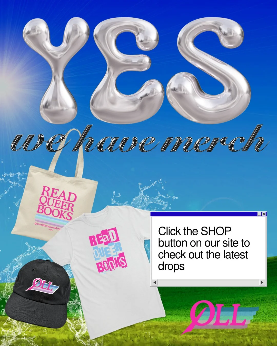 New drop at the library... and it's not books! Yeah, we contain multitudes. ⚧️✨

We just updated our shop and added soft white tees that are perfect for tie-dyeing into your dream chaos! 🌈🌀
Tie-dye, color and decorate to your heart's content, then 