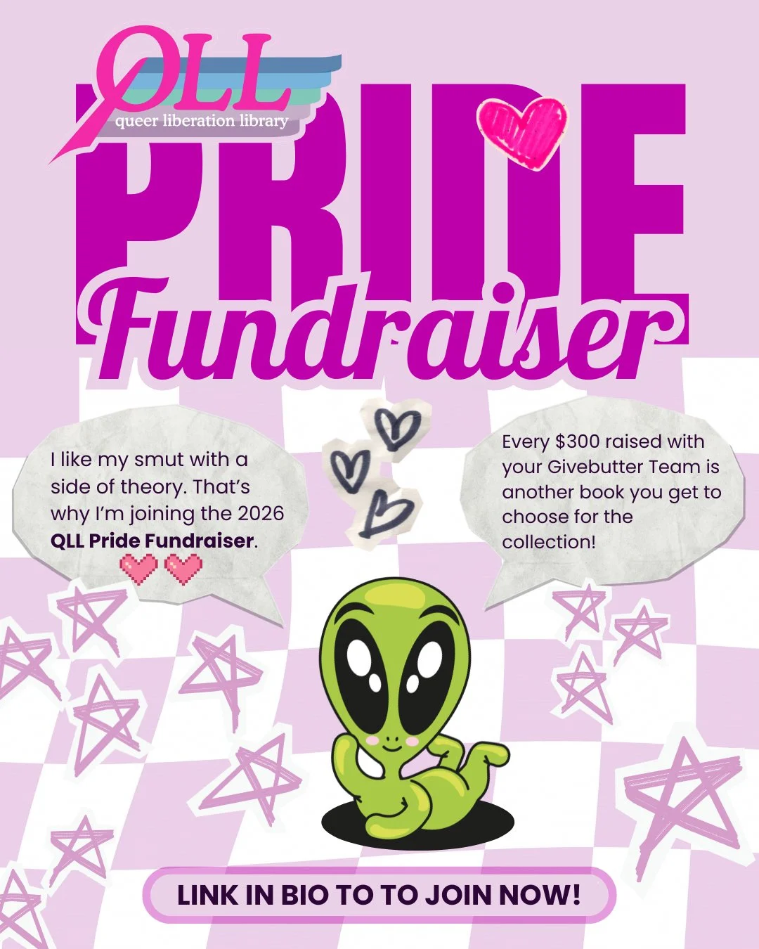 Smut with a side of theory...you know, balance. 🫦🧠

Our annual Givebutter Pride Fundraiser is LIVE so it's time to make good use of the group chat to rope the homies into joining your fundraising team. 💖

Teams that raise $300+ get to pick a book 