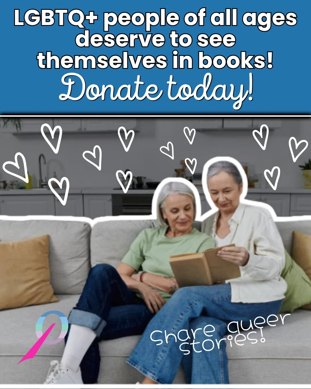 Every book in our library is a mirror for someone who&rsquo;s waited too long to see themselves. Help us improve access and keep QLL 100%  free, forever. 

💸 Chipping in $10 today = one more book in a queer/ trans person's hands.

🔗 in bio