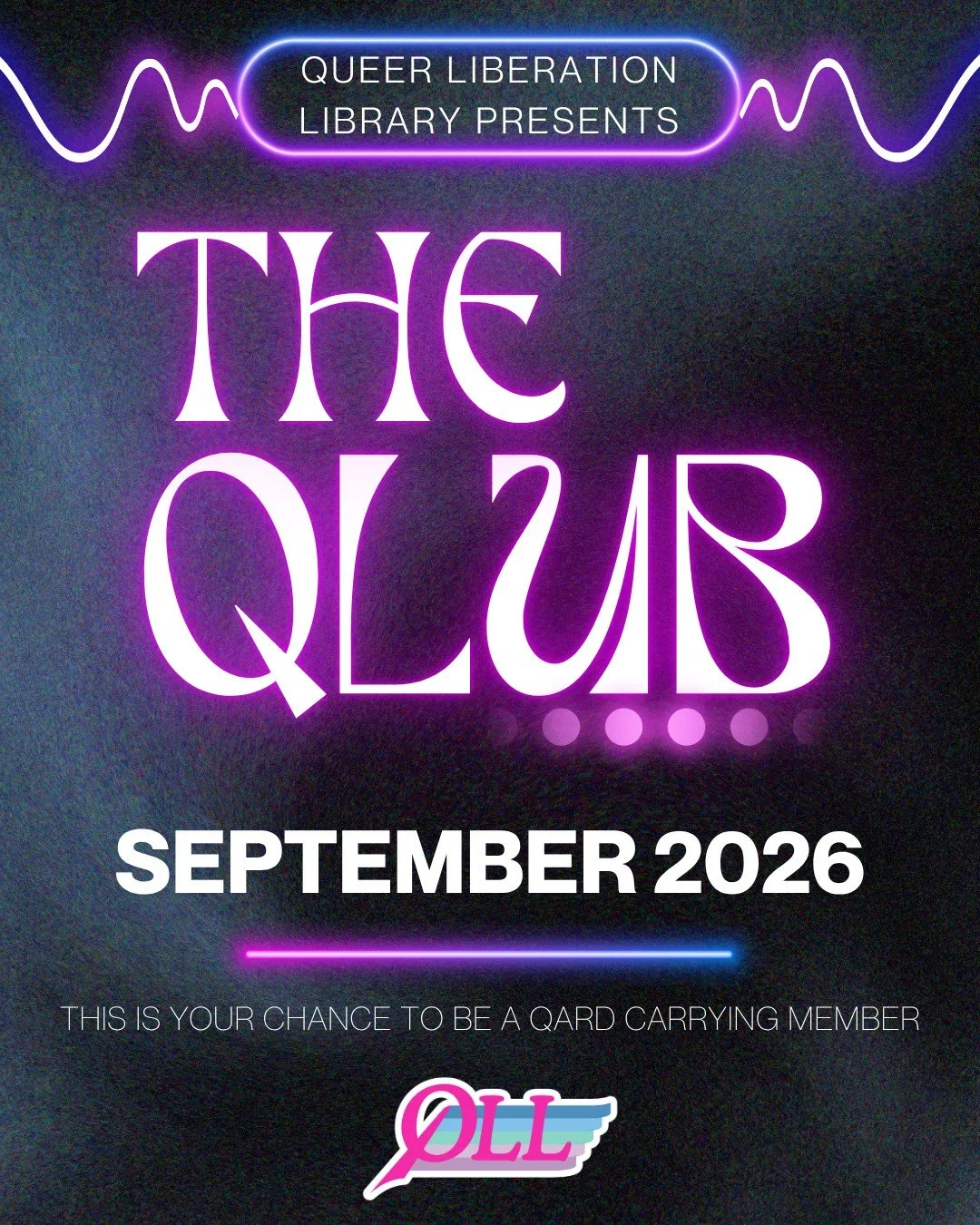 The Qlub is open.💥 You in?

Support the library monthly.
Get cute perks.
Get early access.
And if you're feeling fancy, get a custom library card with your name on it!

You know you want to. 

Link in bio. https://givebutter.com/TheQLUB

Come Qlub w