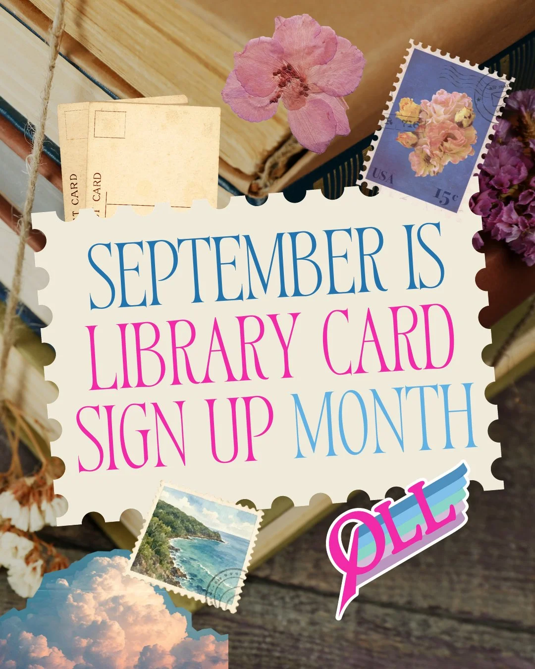 It's September, which means it's Library card sign up month! 📚💳✨

If you don't already have a QLL membership you're missing out! Free books. Free audiobooks. A whole lotta queer and trans stories at your fingertips, and about a million opportunitie