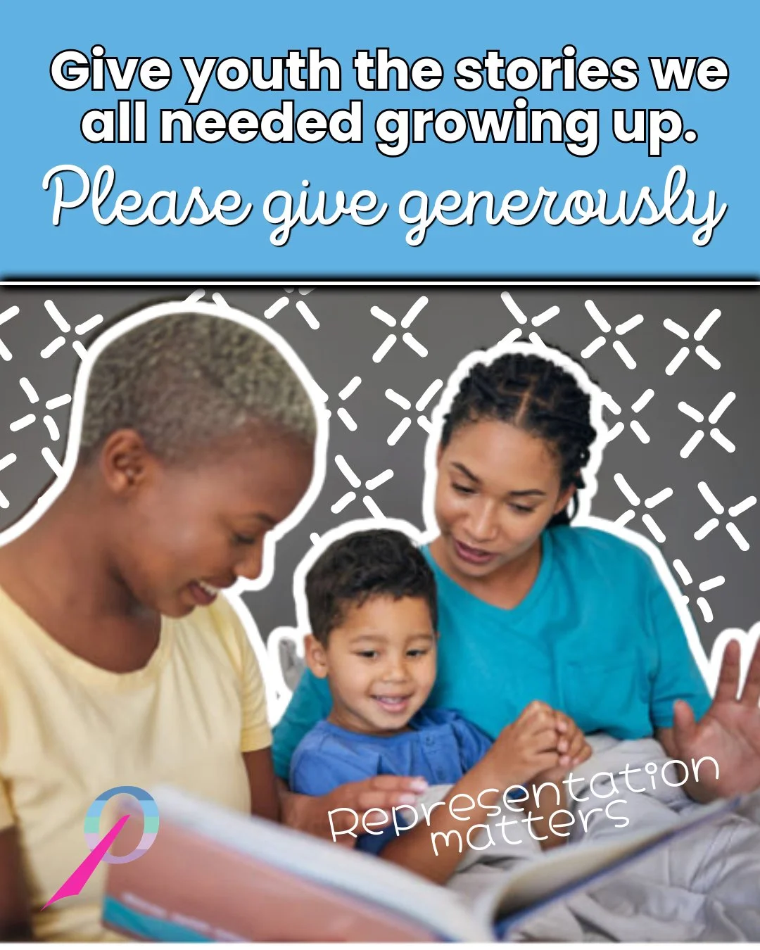 The story they need is one we never had access to. Representation isn&rsquo;t just nice,  it&rsquo;s necessary 📖💫

We provide free queer books to youth across the country, funded entirely by supporters just like you.

👉 Click the link. Give and ch
