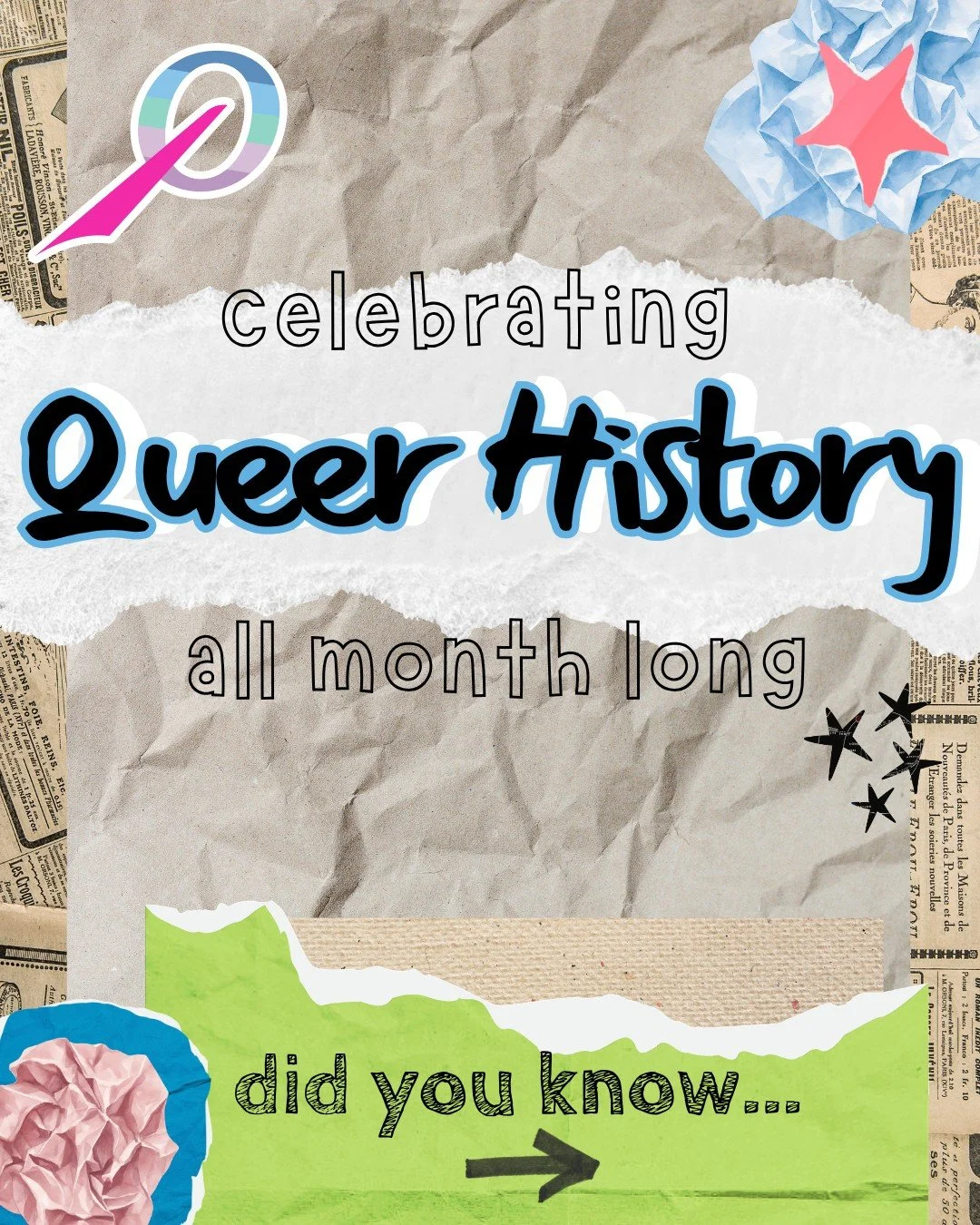 October is LGBTQ+ History Month, so we&rsquo;re digging into the archives to share some interesting queer history with you. 🏳️&zwj;🌈

Queer people have been here. Building community. Falling in love. Starting revolutions. Fighting back. Reading boo