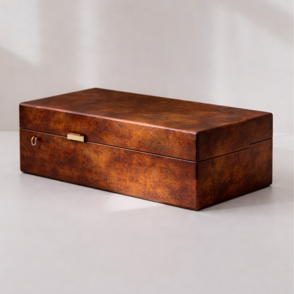 Metal Rectangular Humidor