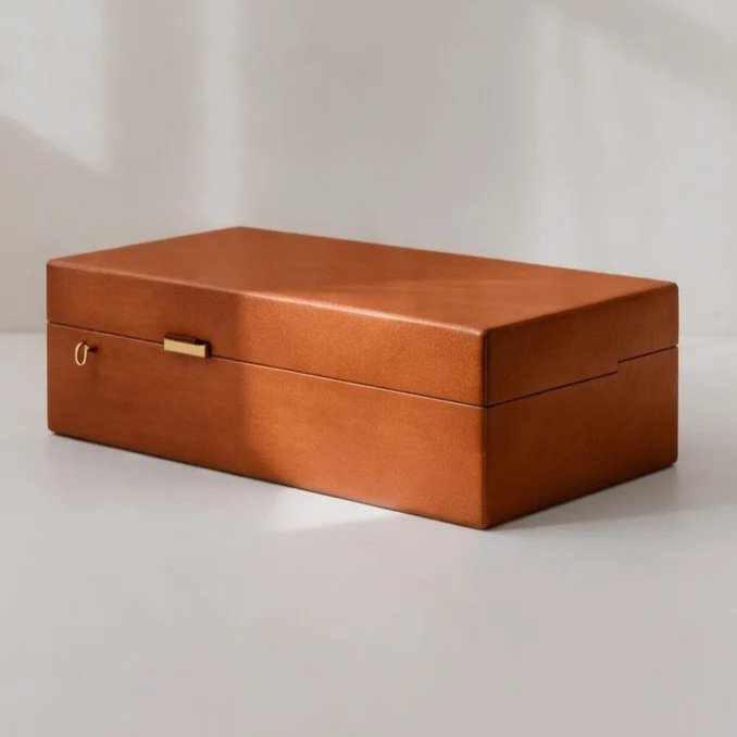 Rectangular Leather Humidor