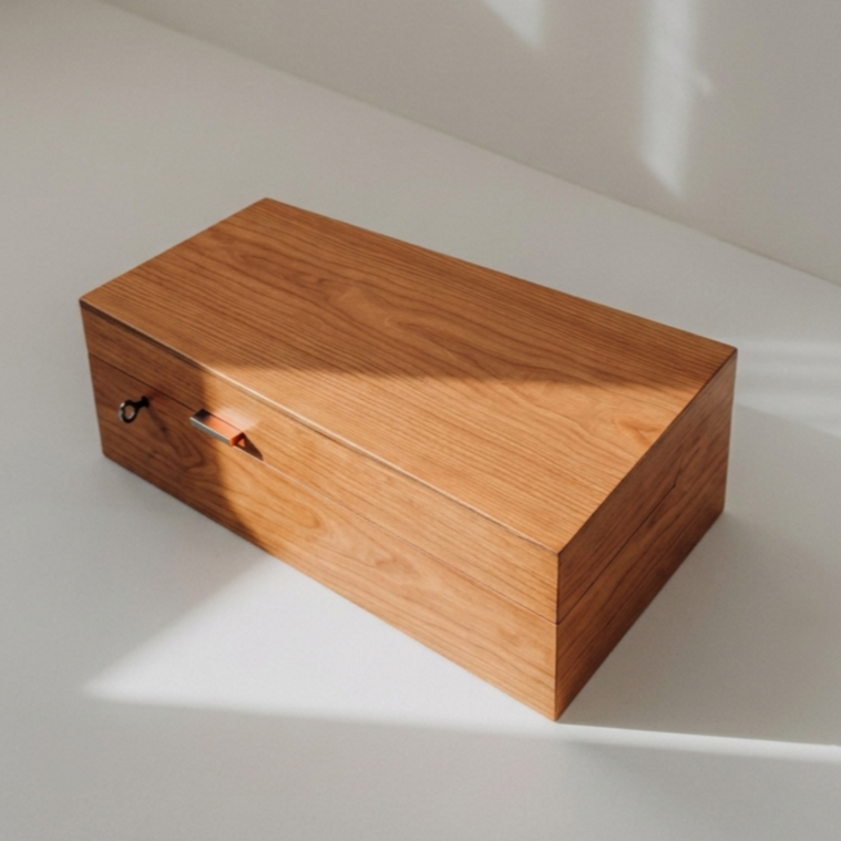 Wood Trapezoid Humidor