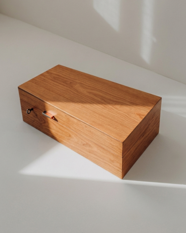 Wood Trapezoid Humidor