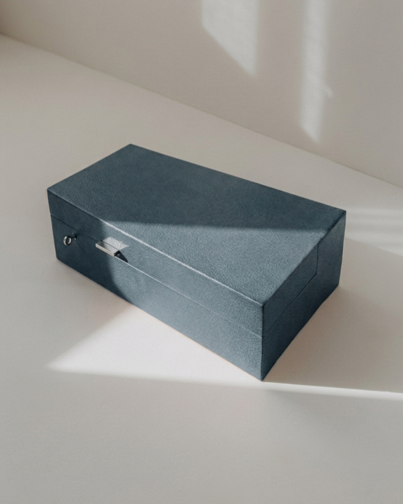 Trapezoid Leather Humidor