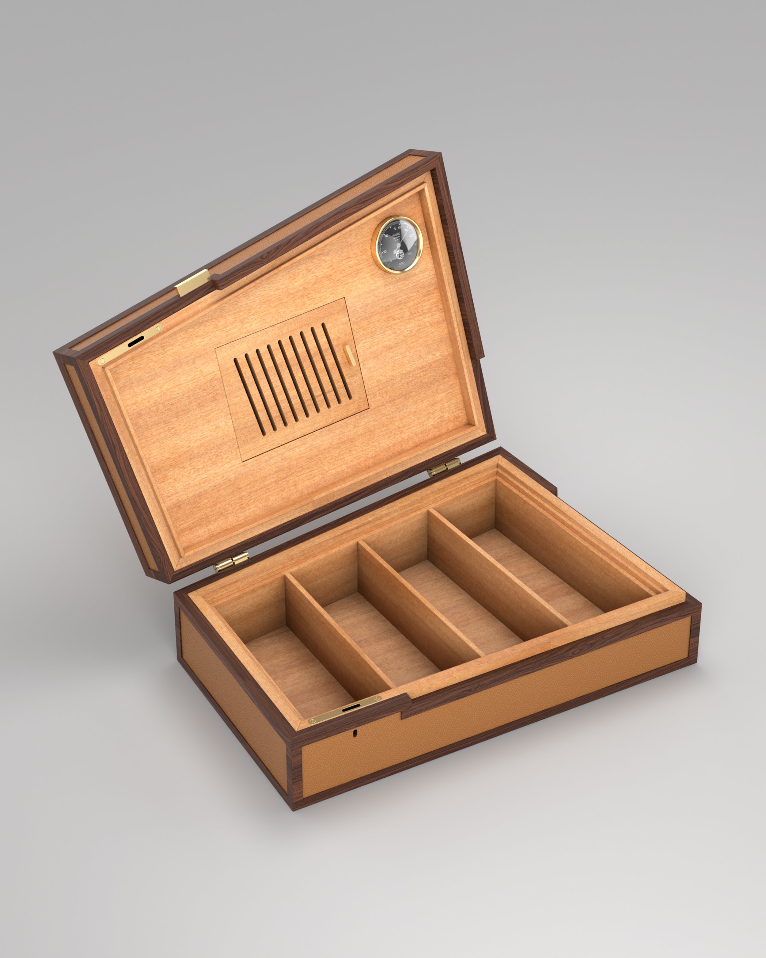 Asymetrical-Leather-HoneyBrown-HornmanAndCo-Humidor-OPEN.jpg