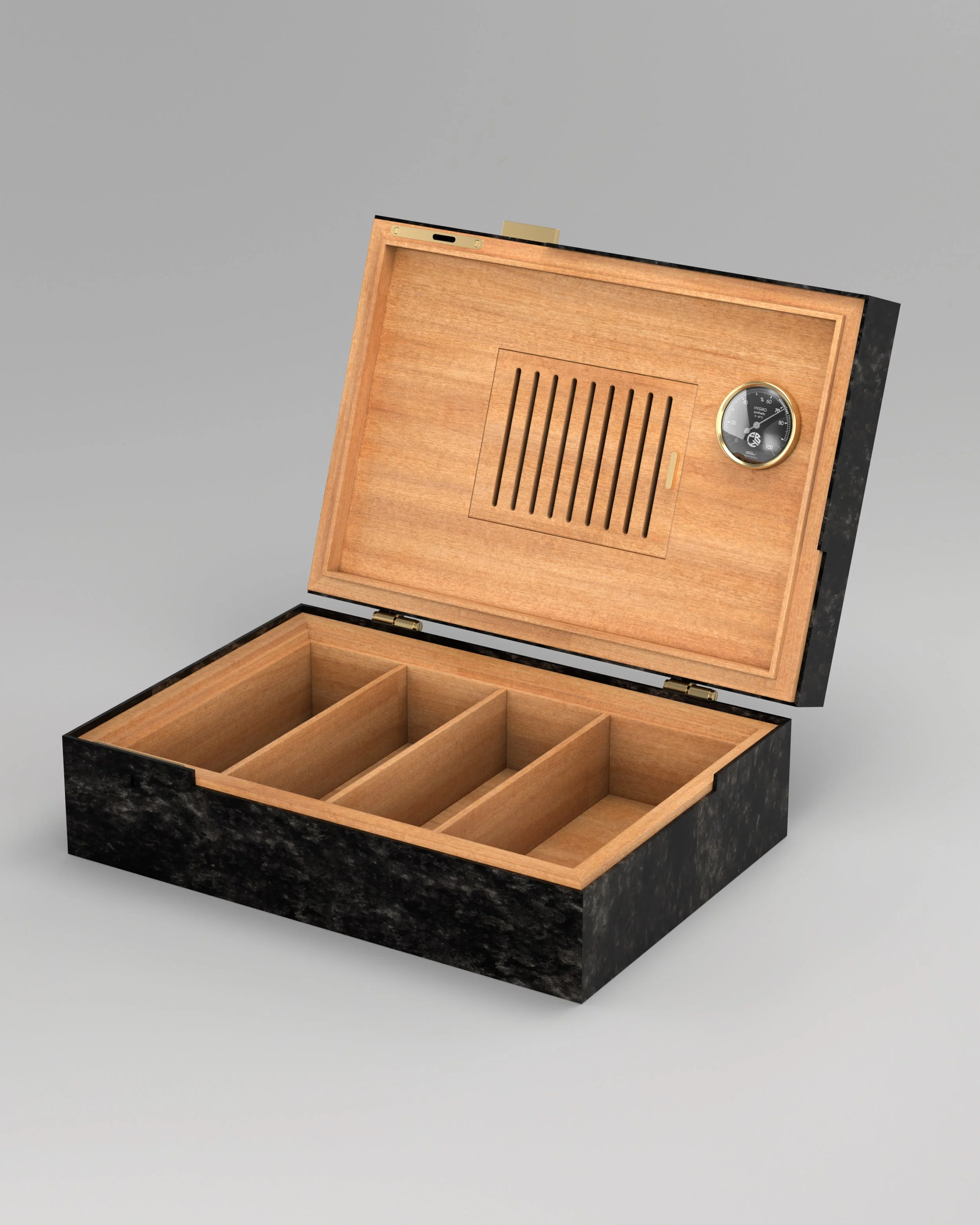 Rectangular-Metal-GraySmoke-HornmanAndCo-Humidor-OPEN.jpg